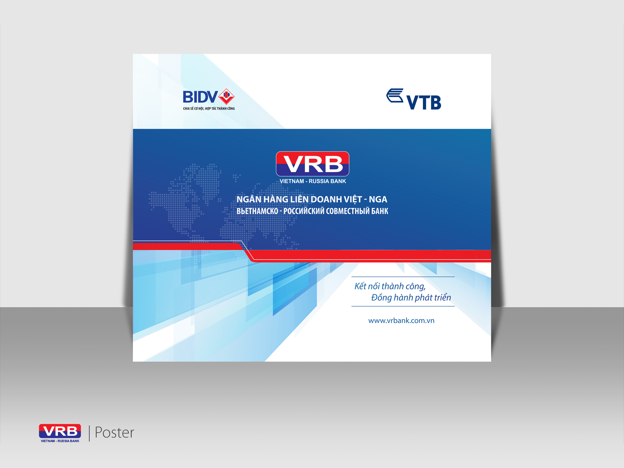 Mẫu thiết kế print ad cho Ngân hàng Việt - Nga