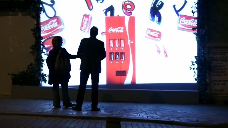 Coca Cola Invisible Vending Machine