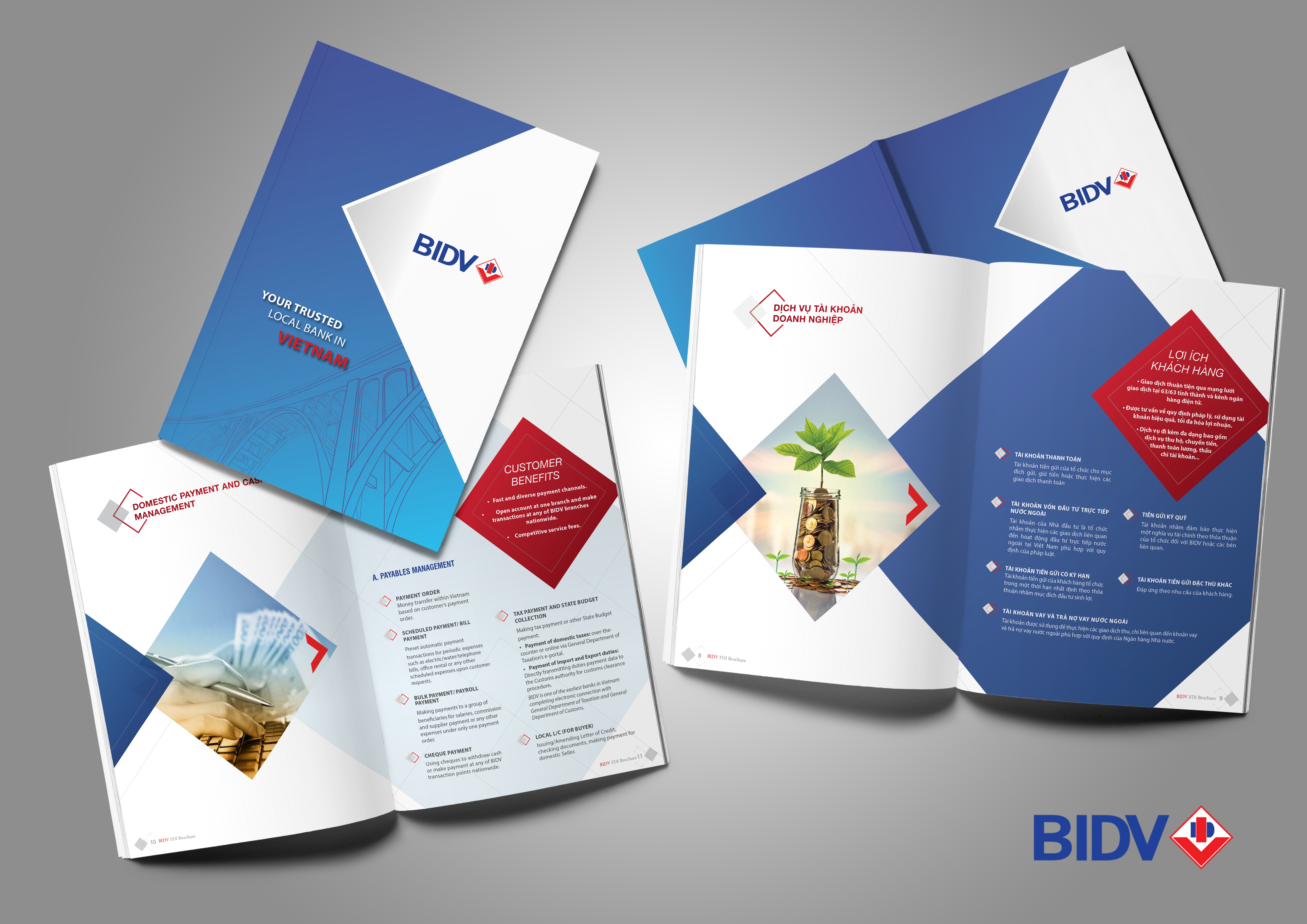 Dự án thiết kế Profile công ty cho BIDV